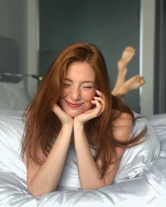 Madeline Ford, Redhair Beauty with Freckles